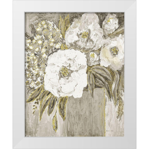 Golden Age Floral II White Modern Wood Framed Art Print by Murdock, Ramona