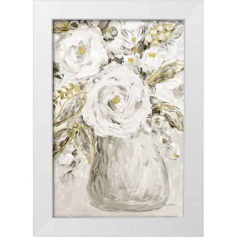 Golden Age Floral IV White Modern Wood Framed Art Print by Murdock, Ramona