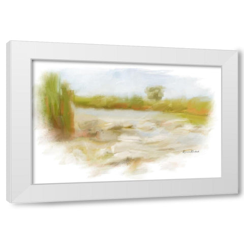 Marshy Wetlands IV White Modern Wood Framed Art Print by Murdock, Ramona