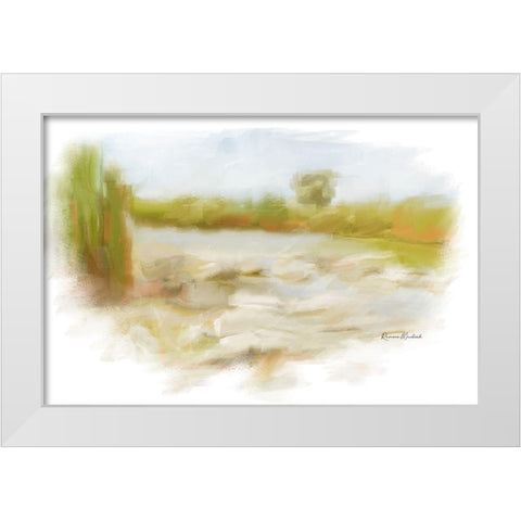 Marshy Wetlands IV White Modern Wood Framed Art Print by Murdock, Ramona