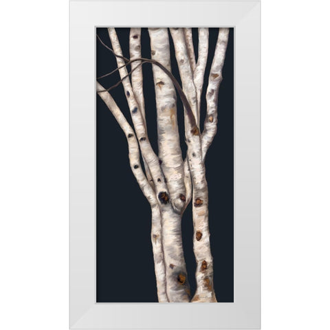Birch Tree II White Modern Wood Framed Art Print by Murdock, Ramona
