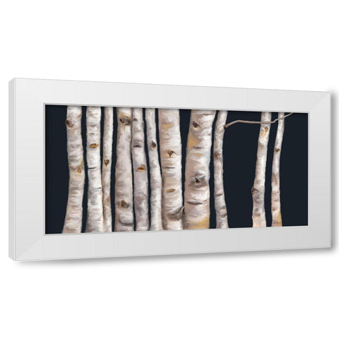Birch Grove I White Modern Wood Framed Art Print by Murdock, Ramona