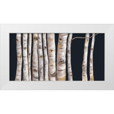 Birch Grove I White Modern Wood Framed Art Print by Murdock, Ramona