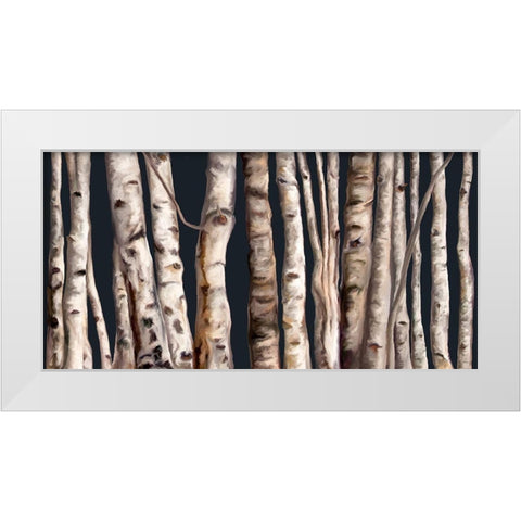 Birch Grove III White Modern Wood Framed Art Print by Murdock, Ramona