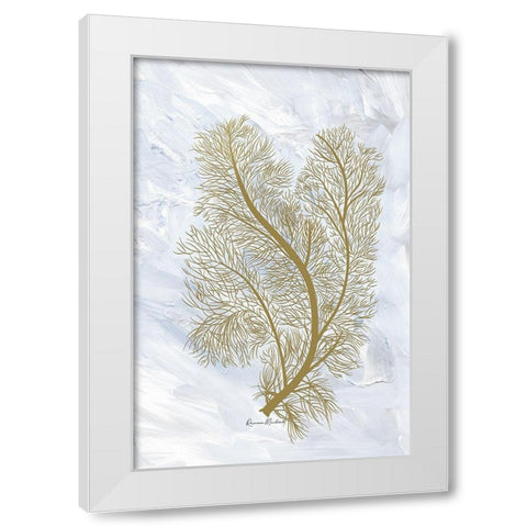Feathery Sea Fern I White Modern Wood Framed Art Print by Murdock, Ramona