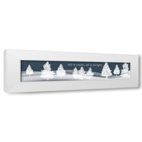 Calm Night White Modern Wood Framed Art Print by Murdock, Ramona