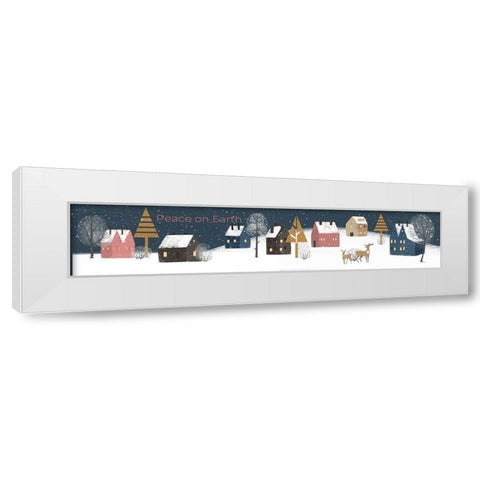 Peace on Earth White Modern Wood Framed Art Print by Murdock, Ramona