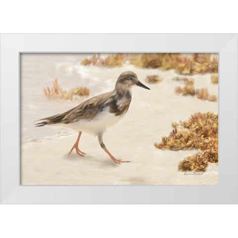 Struttin the Stuff White Modern Wood Framed Art Print by Murdock, Ramona