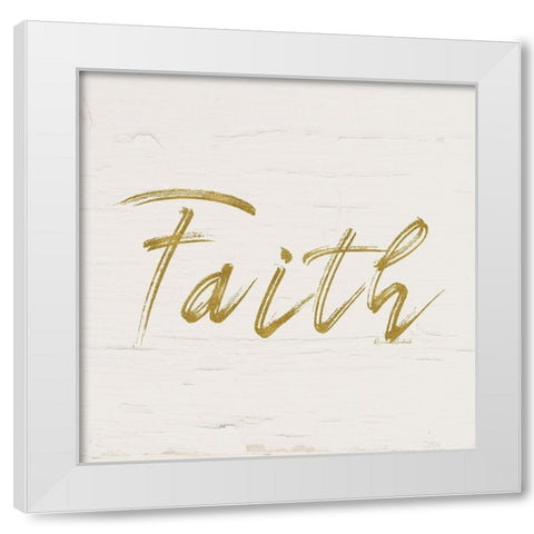 Faith   White Modern Wood Framed Art Print by Murdock, Ramona