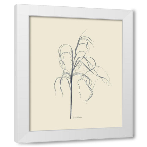 Dried Grasses II White Modern Wood Framed Art Print by Murdock, Ramona