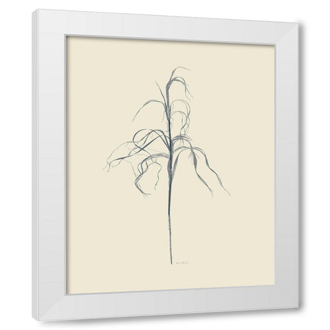 Dried Grasses III White Modern Wood Framed Art Print by Murdock, Ramona