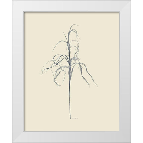 Dried Grasses III White Modern Wood Framed Art Print by Murdock, Ramona