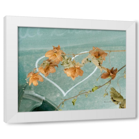 Hearts Entwined White Modern Wood Framed Art Print by Murdock, Ramona
