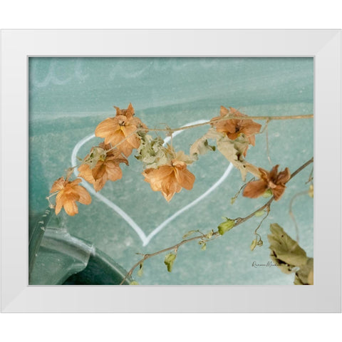 Hearts Entwined White Modern Wood Framed Art Print by Murdock, Ramona