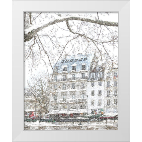 Noel a Paris White Modern Wood Framed Art Print by Murdock, Ramona