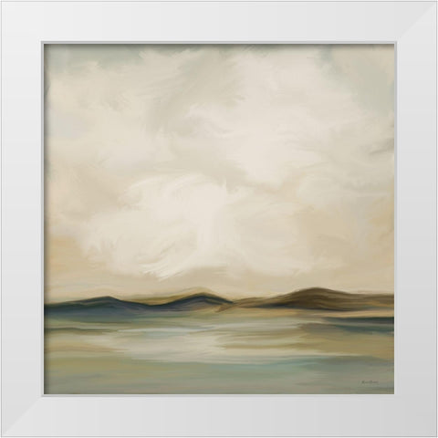 Desert Mirage No. 3 White Modern Wood Framed Art Print by Murdock, Ramona