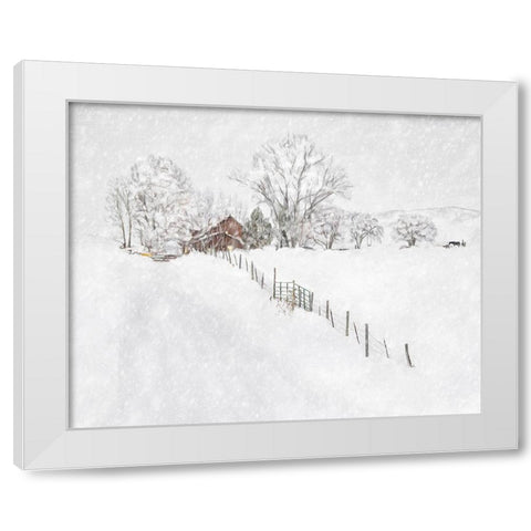 Winter Wonderland I White Modern Wood Framed Art Print by Murdock, Ramona