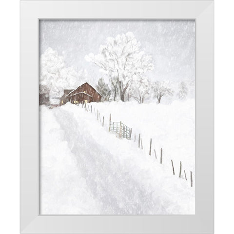 Winter Wonderland II White Modern Wood Framed Art Print by Murdock, Ramona