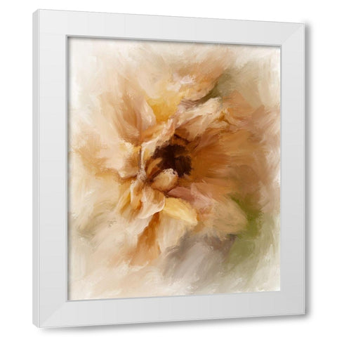 Sun Flower White Modern Wood Framed Art Print by Murdock, Ramona