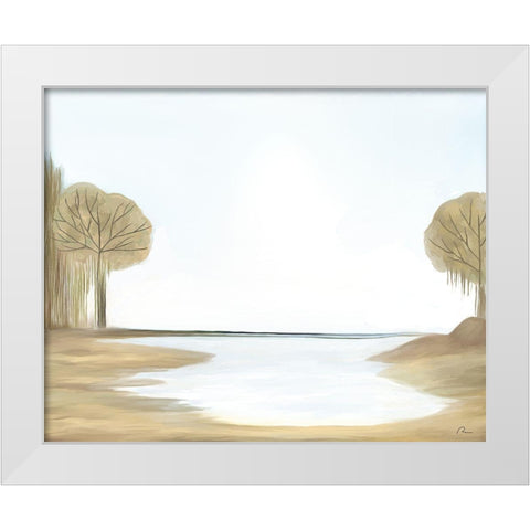 Safe Harbor White Modern Wood Framed Art Print by Murdock, Ramona