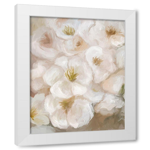 Tranquility White White Modern Wood Framed Art Print by Murdock, Ramona