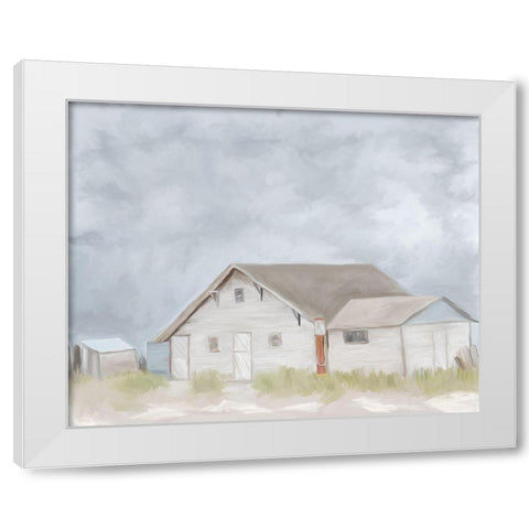 Grandpas Barn White Modern Wood Framed Art Print by Murdock, Ramona
