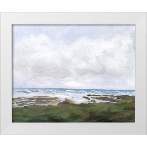 Estuary at Low Tide White Modern Wood Framed Art Print by Murdock, Ramona