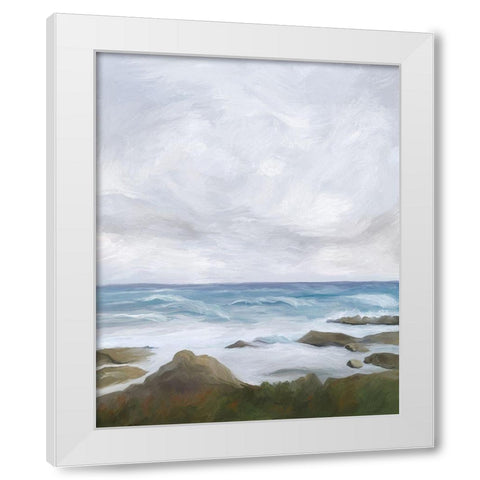 Estuary at Low Tide II White Modern Wood Framed Art Print by Murdock, Ramona