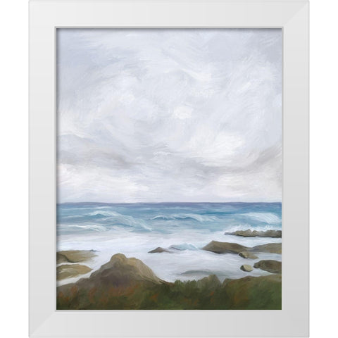 Estuary at Low Tide II White Modern Wood Framed Art Print by Murdock, Ramona