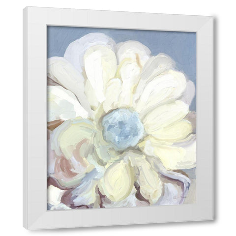 Chunky Floral I White Modern Wood Framed Art Print by Murdock, Ramona