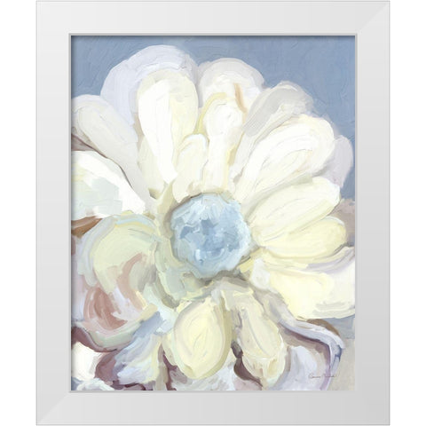 Chunky Floral I White Modern Wood Framed Art Print by Murdock, Ramona
