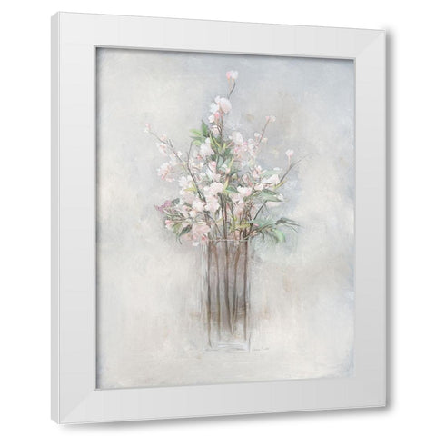 Spring Branches II White Modern Wood Framed Art Print by Murdock, Ramona