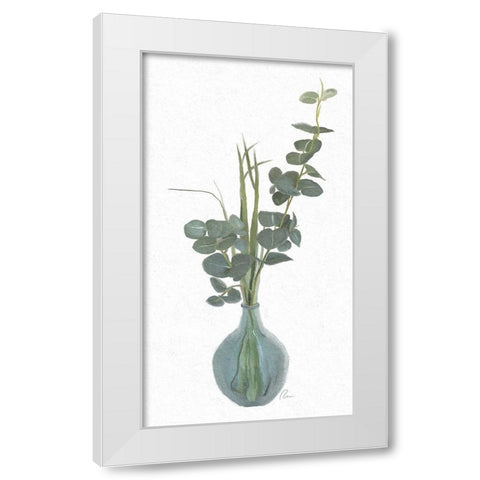 Stately Eucalyptus White Modern Wood Framed Art Print by Murdock, Ramona