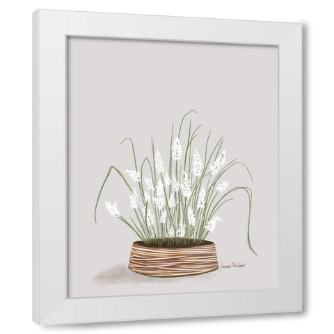 Solarium Plant III White Modern Wood Framed Art Print by Murdock, Ramona
