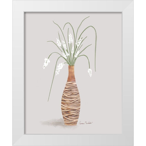 Solarium Plant II White Modern Wood Framed Art Print by Murdock, Ramona