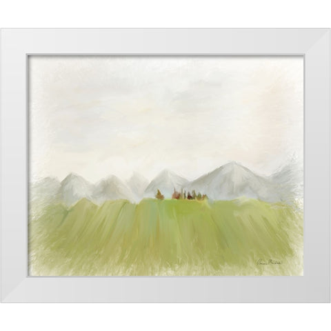 Hill Top Away White Modern Wood Framed Art Print by Murdock, Ramona
