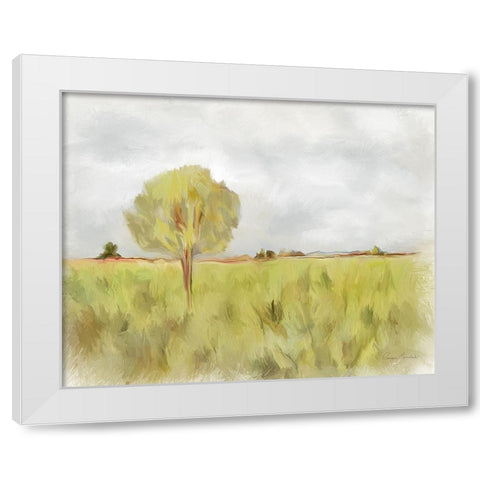 Lone Tree White Modern Wood Framed Art Print by Murdock, Ramona