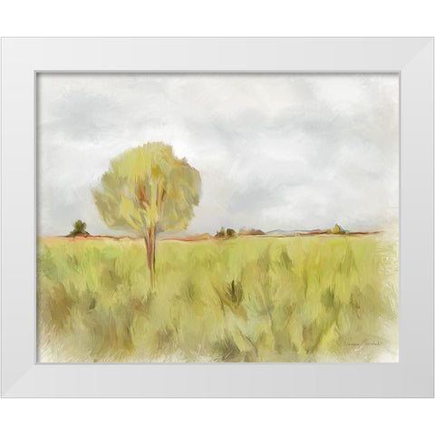 Lone Tree White Modern Wood Framed Art Print by Murdock, Ramona