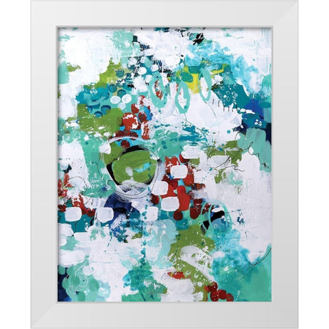 A Joyful Noise II White Modern Wood Framed Art Print by Allemand, Sue