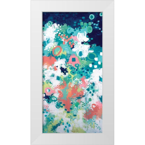 In the Flower Fields II White Modern Wood Framed Art Print by Allemand, Sue