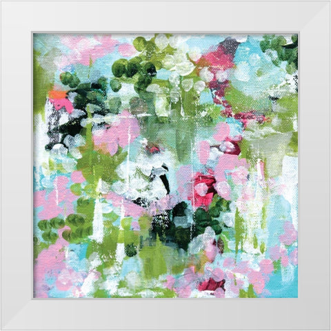 Meadowlands White Modern Wood Framed Art Print by Allemand, Sue