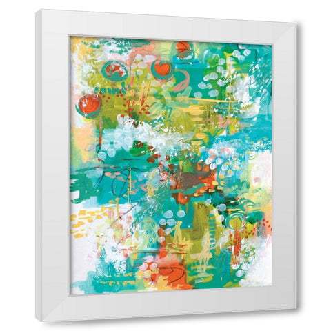 Dancing in the Sunlight White Modern Wood Framed Art Print by Allemand, Sue