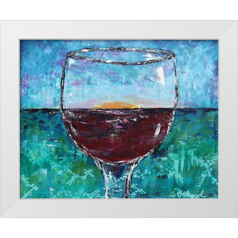 Coastal Summer White Modern Wood Framed Art Print by Allemand, Sue