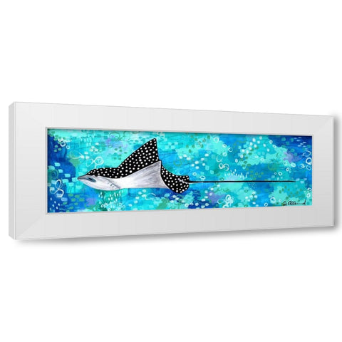 Flight of the Eagle White Modern Wood Framed Art Print by Allemand, Sue