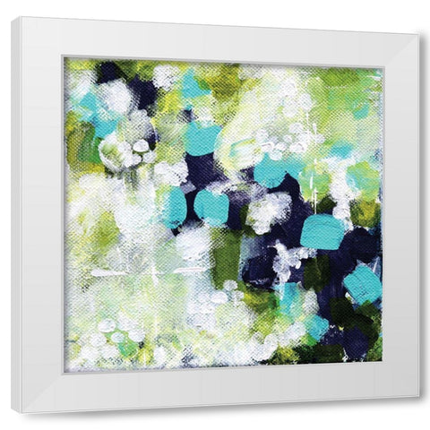 Reflections I White Modern Wood Framed Art Print by Allemand, Sue