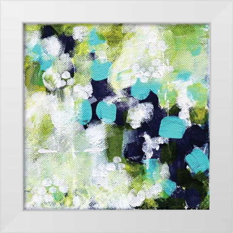 Reflections I White Modern Wood Framed Art Print by Allemand, Sue