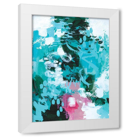 Beyond the Trees I White Modern Wood Framed Art Print by Allemand, Sue