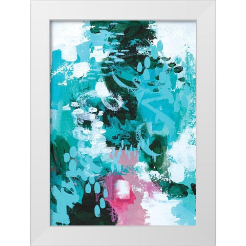 Beyond the Trees I White Modern Wood Framed Art Print by Allemand, Sue