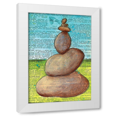Balance II White Modern Wood Framed Art Print by Allemand, Sue