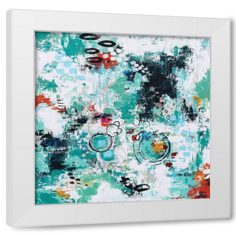 Down the Road White Modern Wood Framed Art Print by Allemand, Sue